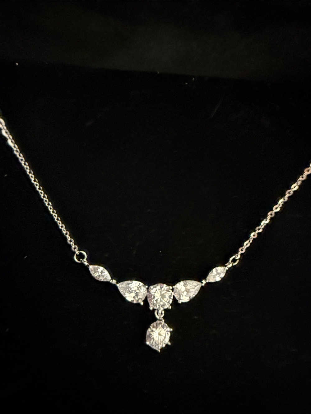 Classic necklaces Sterling Silver 925 Moissanite Women’s Occasions Necklaces